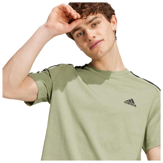 Adidas Ανδρική κοντομάνικη μπλούζα Essentials Single Jersey 3-Stripes Tee Adidas Ανδρική κοντομάνικη μπλούζα Essentials Single Jersey 3-Stripes Tee